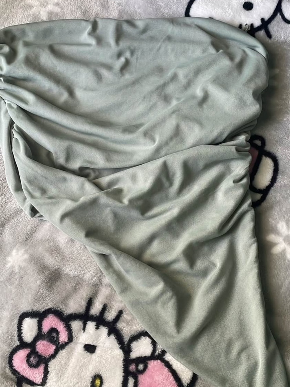 Soft Sage Green Draped Top